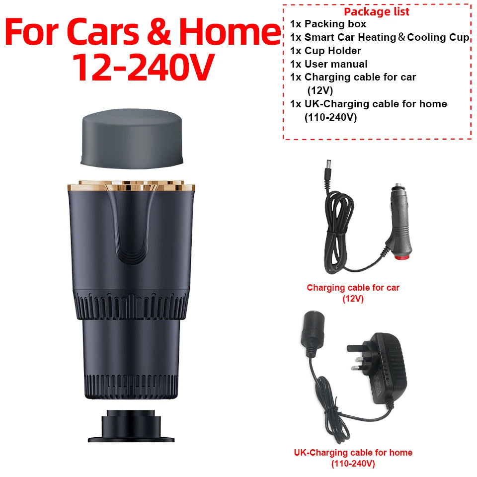 Intelligent Temperature Control Car Hot and Cold Cup Fast Cooling Heating Cup 2 in 1 Portable Smart Car Cooling Cup For Car/Home