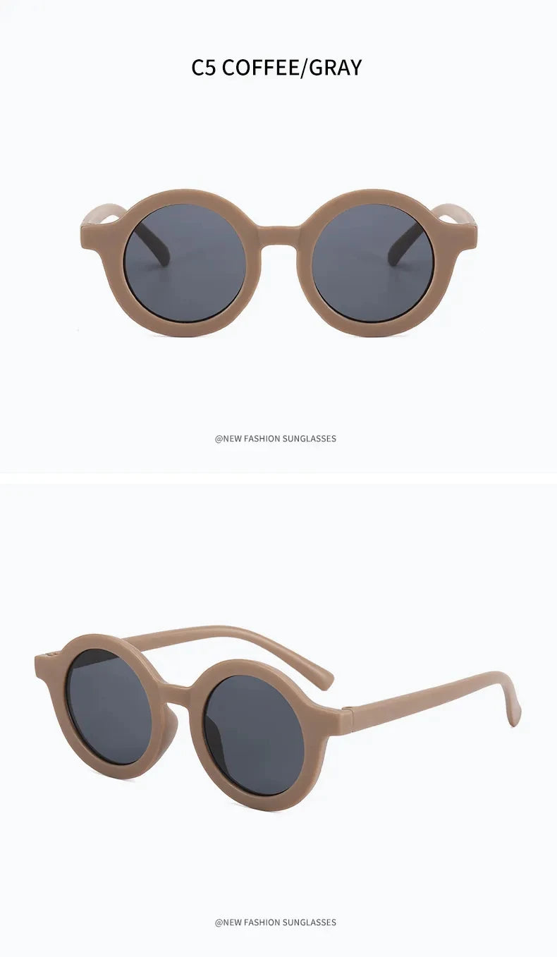 Sunglasses trendy kids Sunglasses Cute kids Sunglasses parent child frosted glasses new 1-8 year old baby decorative