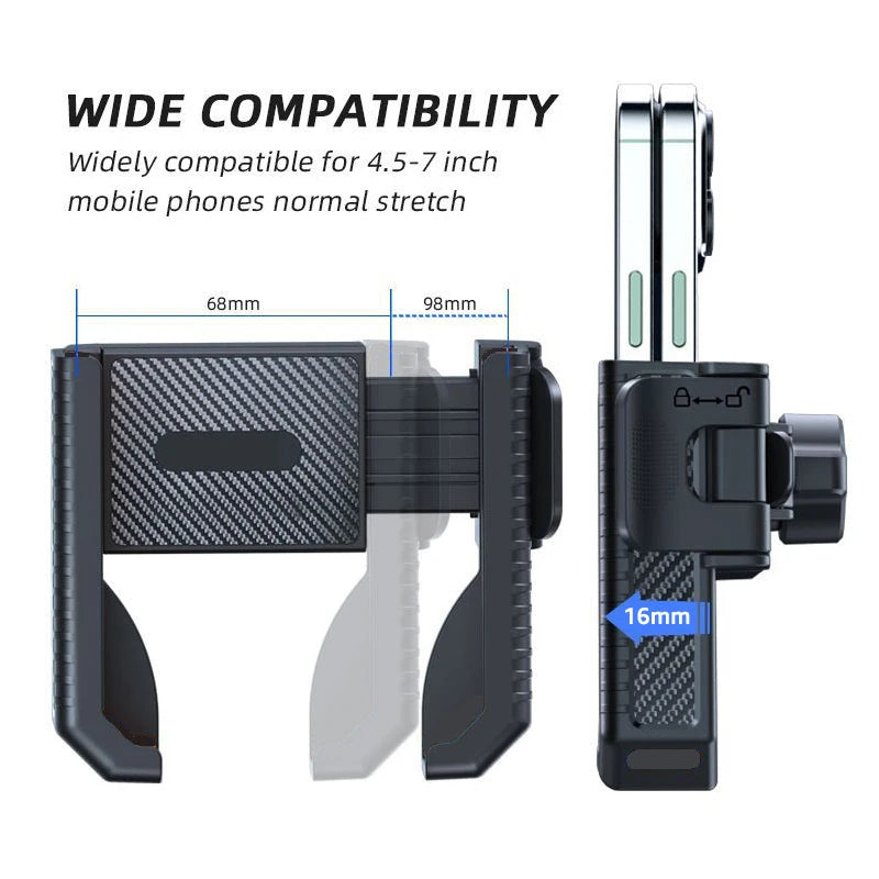 Untoom Universal Bike Phone Holder Handlebar Stand Motorcycle Bicycle Phone Mount for iPhone 15 14 Pro Max Xiaomi GPS Brackets