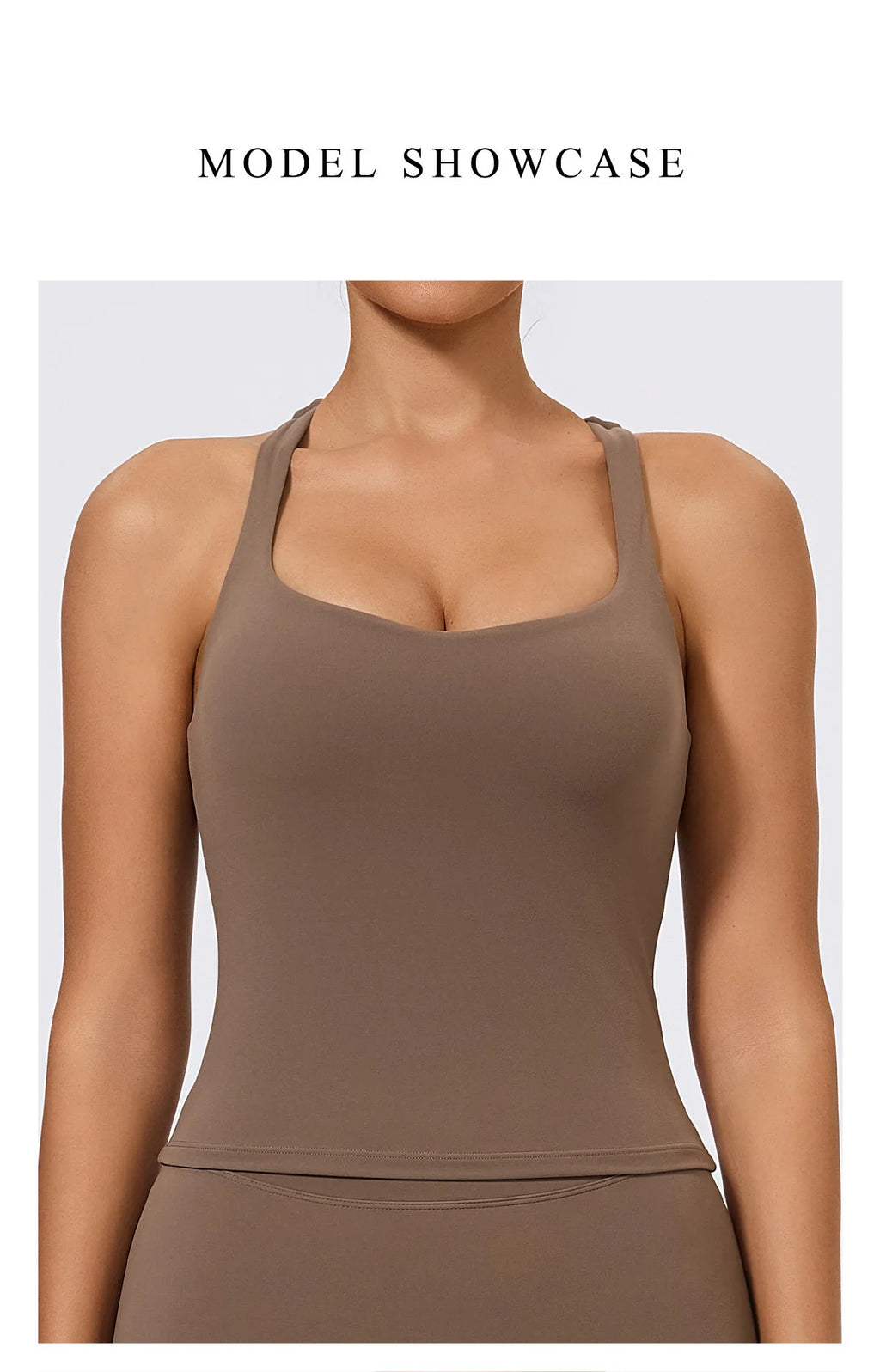 Hearuisavy Woman's Push Up Sports Vest I-Back Strap Design Gym Sportswear Breathable Quick Dry Fitness Top Running Yoga Tank Top
