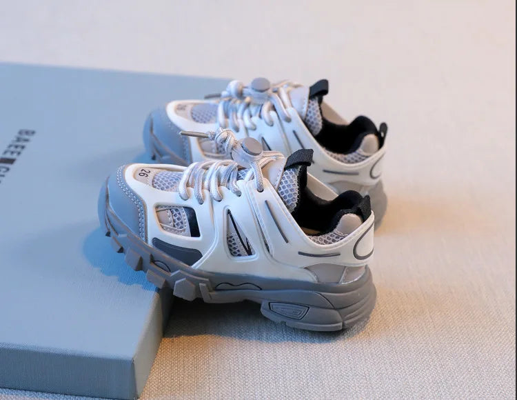 Spring Children New Sports Shoes Boys Girls Fashion Clunky Sneakers Baby Cute Candy Color Casual Shoes Kids Running Shoes