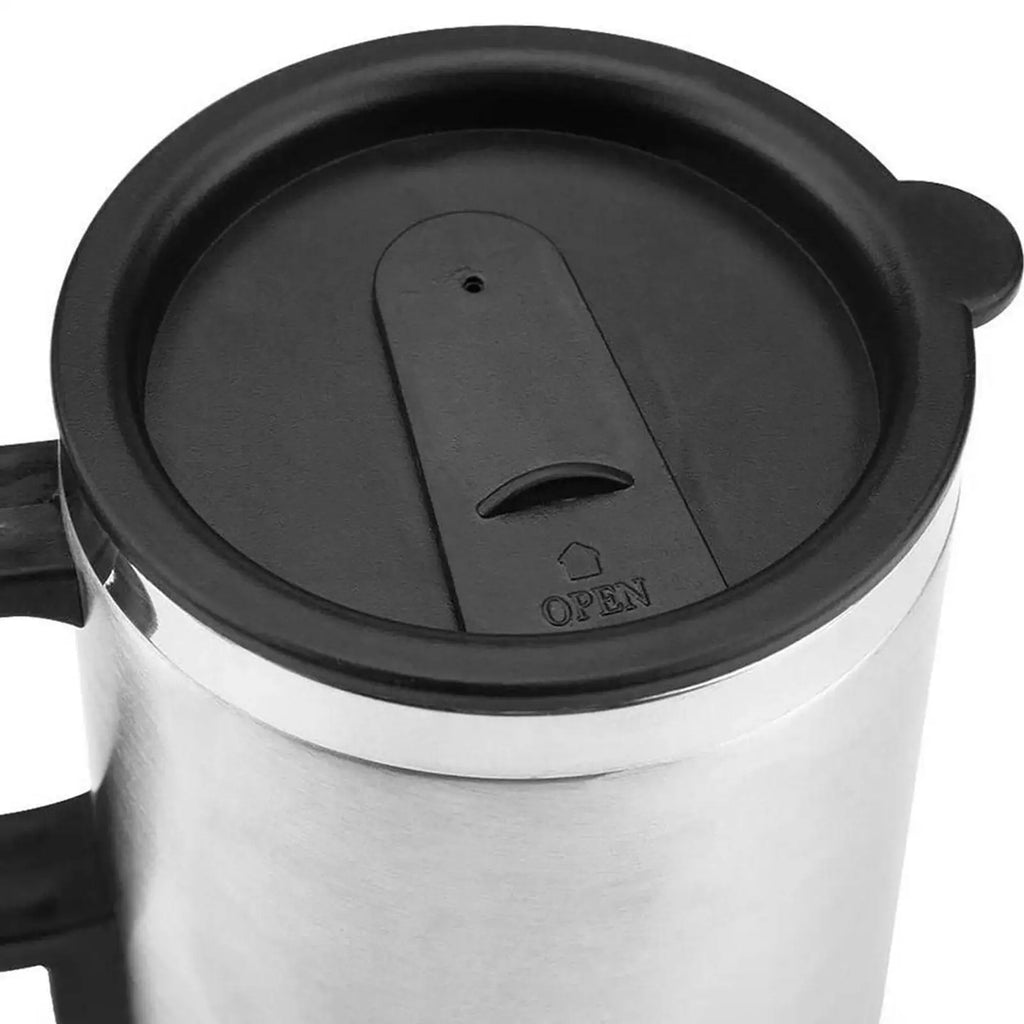 500ML 12V Car Electric Heating Cup USB Heating Cup Water Bottle Drink Mug Heater Traveling Cup with USB Heater Car Gadgets
