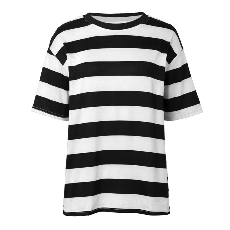 Simple Striped Graphic T Shirts For Men Summer Casual Daily Wear 3D Printed T-shirts Loose Breathable Crew Neck Unisex Tees Tops