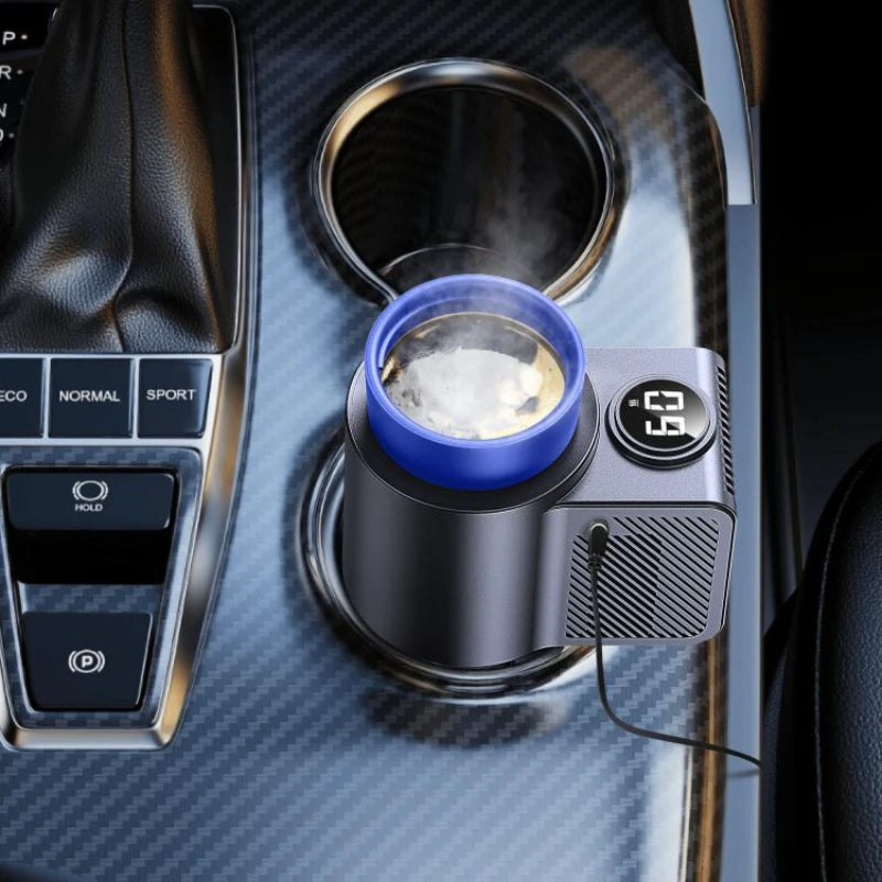 2-in-1 Electric Cooling Heating Cup Beverage Coffee Mug Warmer Cooler Mini Smart Car Refrigerator for Milk Drinks Thermos Cup