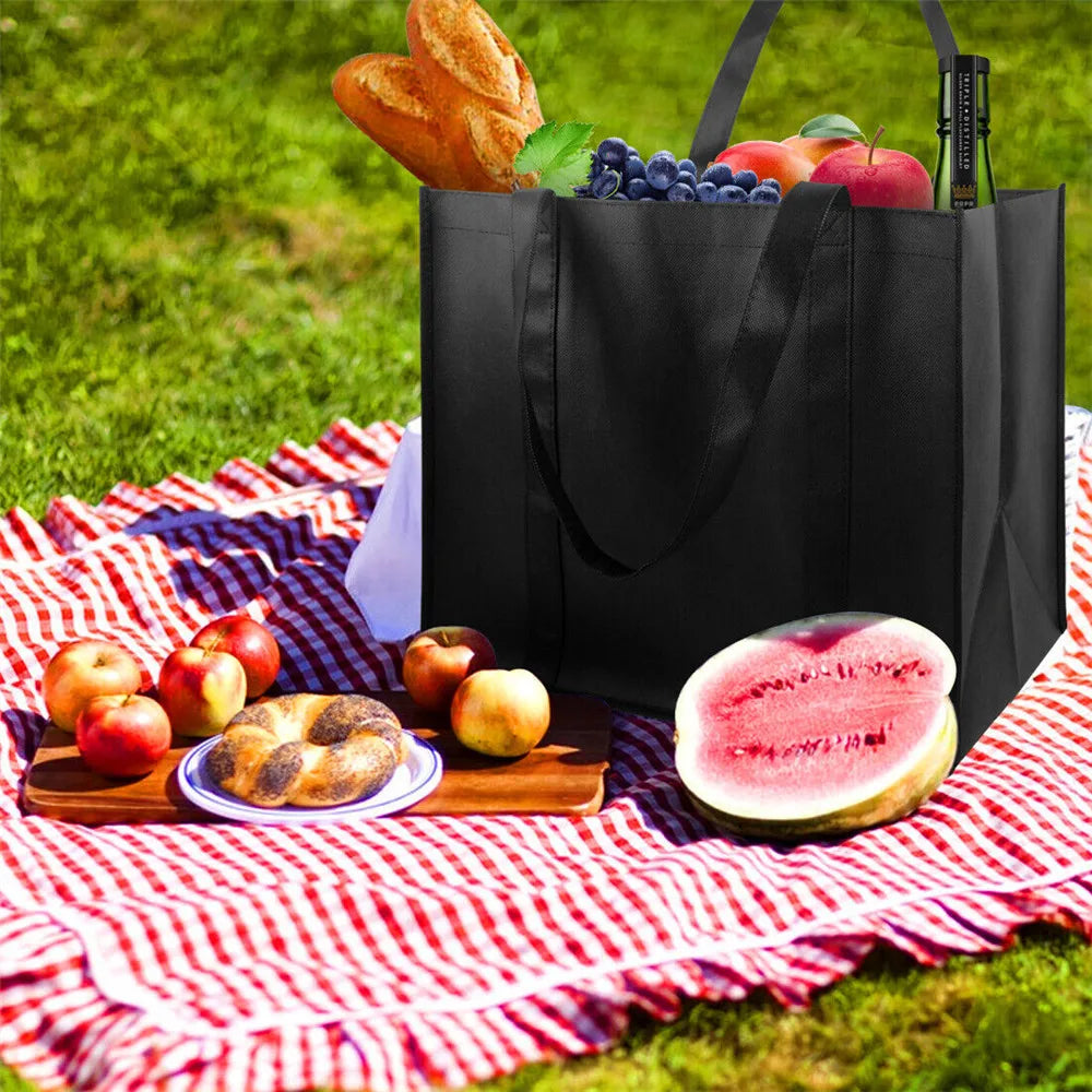 Foldable Shopping Bag Portable Eco-Friendly Large Capacity Reusable Grocery Heavy Duty Shopping Bags Totes Picnic Bag Handbag