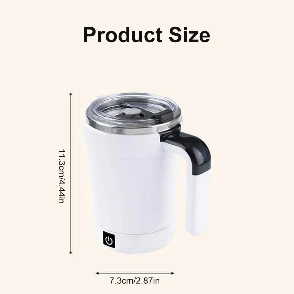 USB Automatic Detachable Mixing Coffee Cup Intelligent Temperature Measuring Rechargeable Mug Warm Coaster Magnetic Stirring Cup