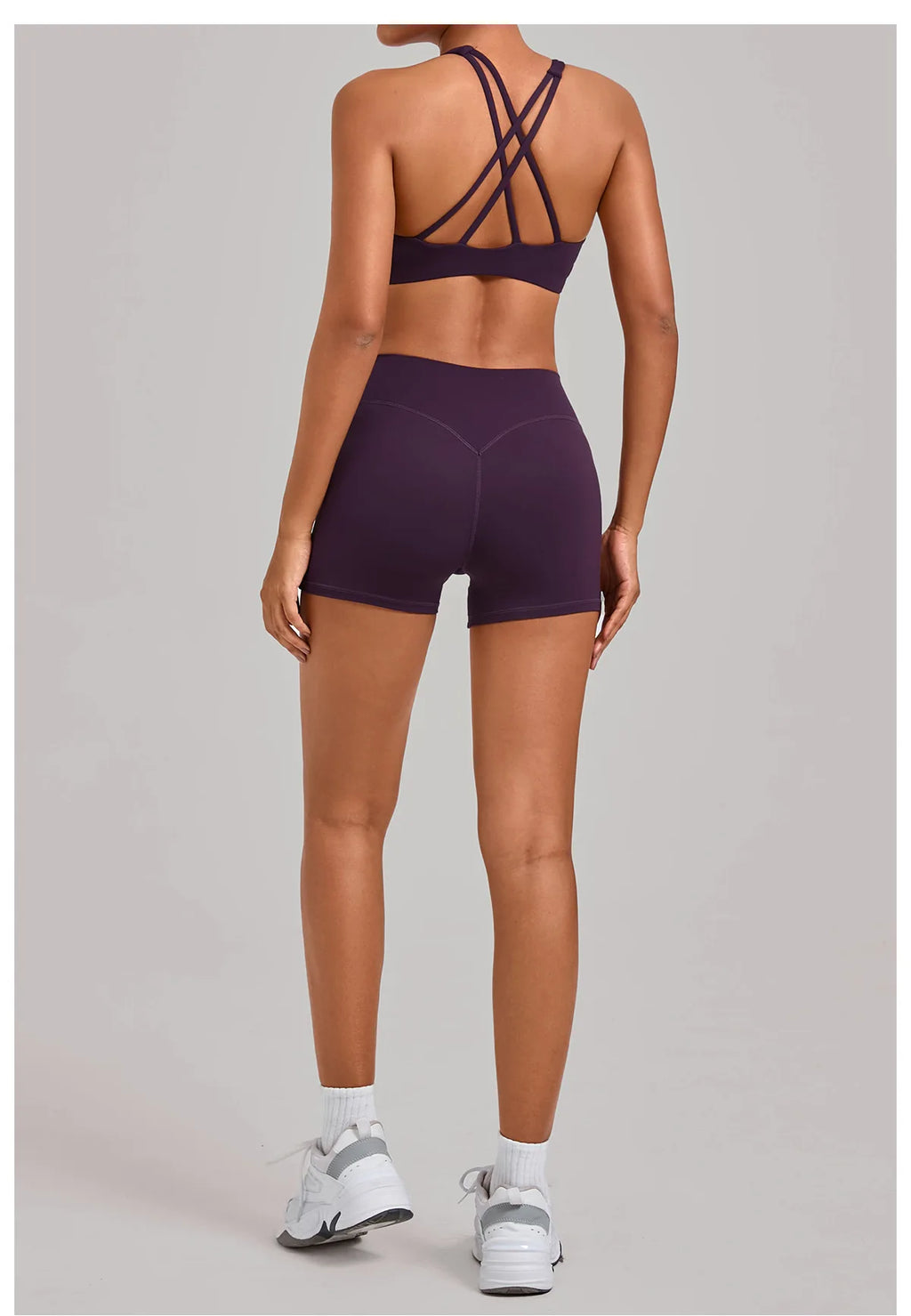 Gym Workout Clothing Detachable Chest Pad Cross Back Vest Yoga Shorts Sets Tight Quick-Dry Fitness Sports Shorts Suits for Women