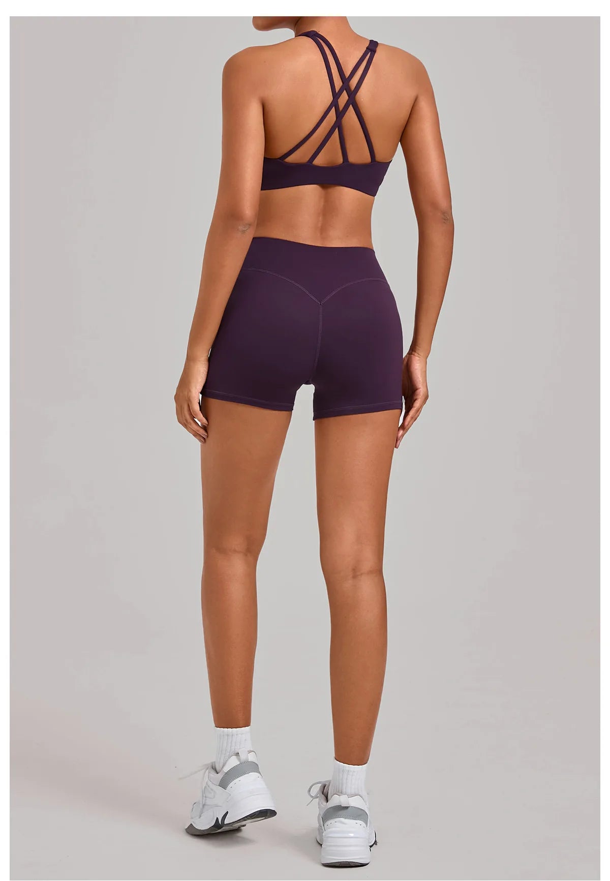 Gym Workout Clothing Detachable Chest Pad Cross Back Vest Yoga Shorts Sets Tight Quick-Dry Fitness Sports Shorts Suits for Women