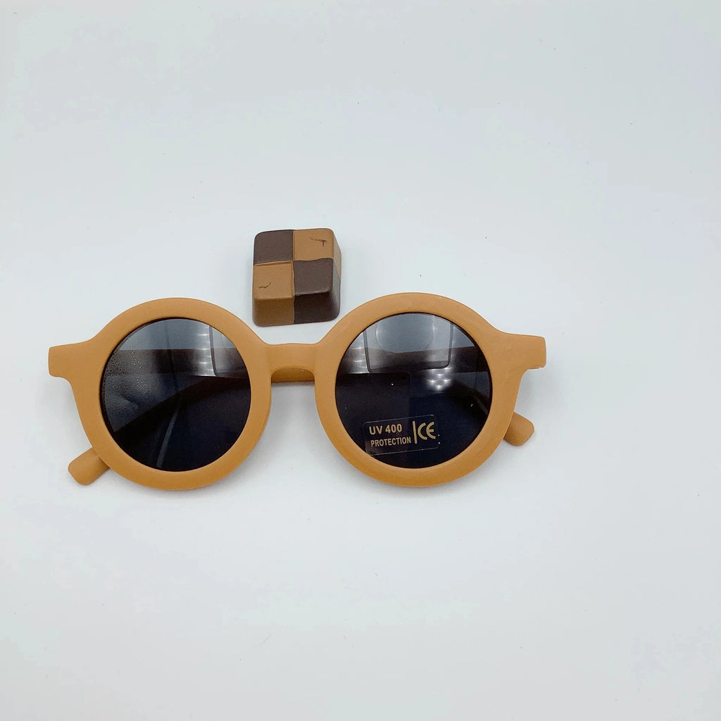 Sunglasses trendy kids Sunglasses Cute kids Sunglasses parent child frosted glasses new 1-8 year old baby decorative