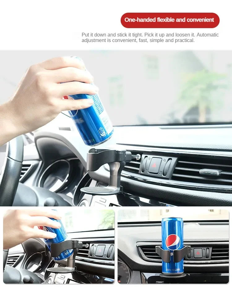 Hot selling car air outlet cup holder, multifunctional beverage cup holder for cars, cup holder