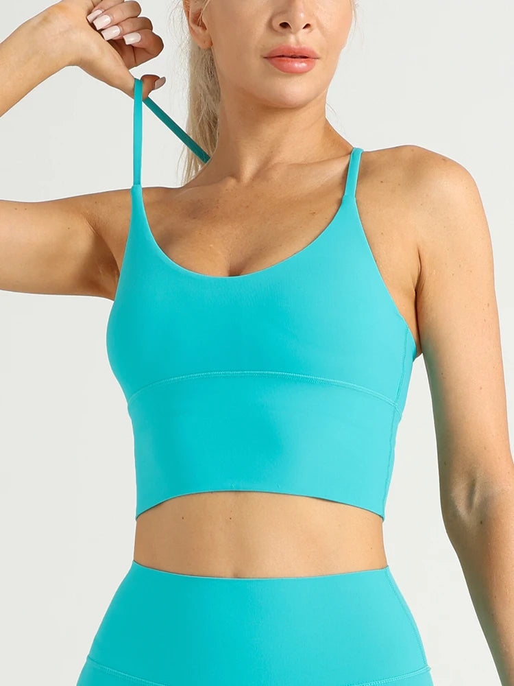 Woman Yoga Sports Bras Beauty Back Sexy Breathable Comfortable Sports Vest Fitness Workout Running Cycling Yoga Tight Crop Tops