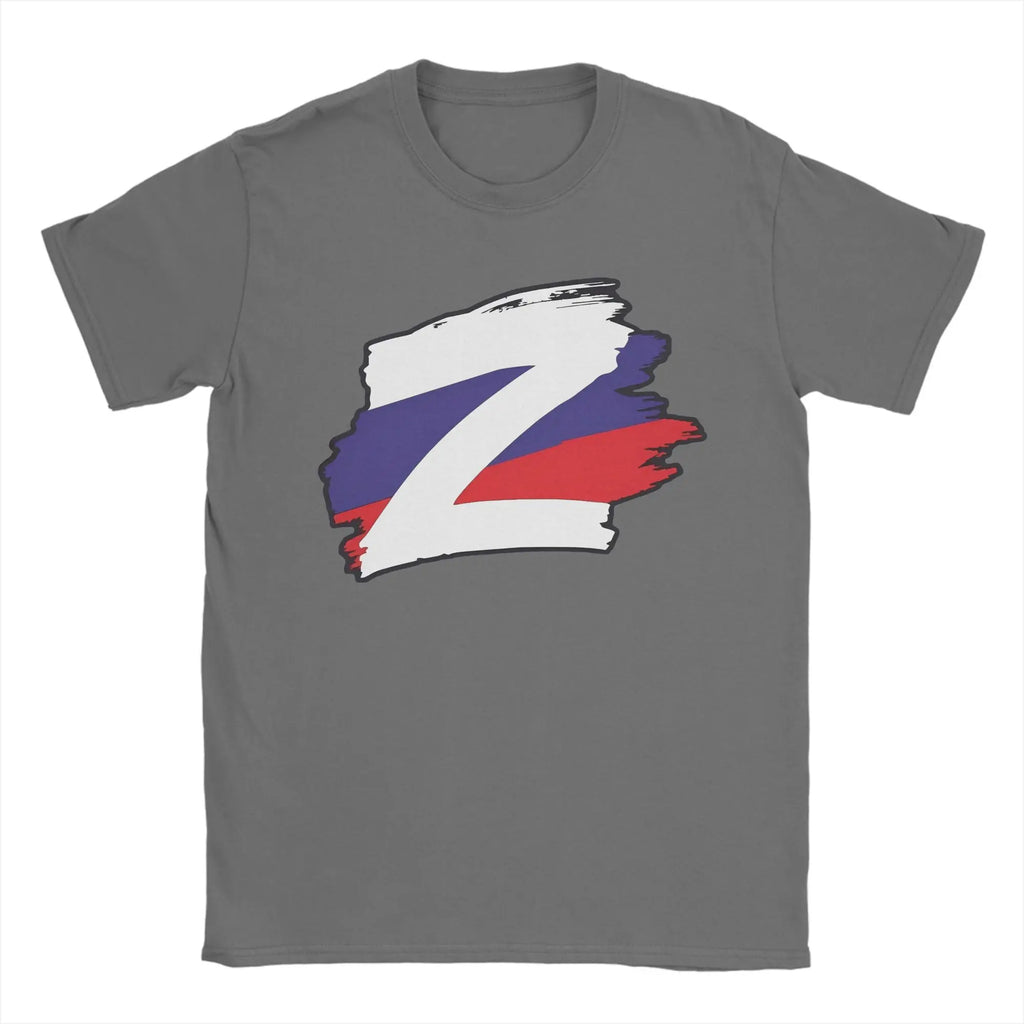 Men T-Shirts Russian Z Peace Unite Funny Cotton Tees Short Sleeve  T Shirts Crew Neck Clothing Gift Idea