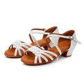 Kids Dance Shoes Girls Sandals Children Ballroom Tango Salsa Latin Dance Low Heel Shoes for Girls Children
