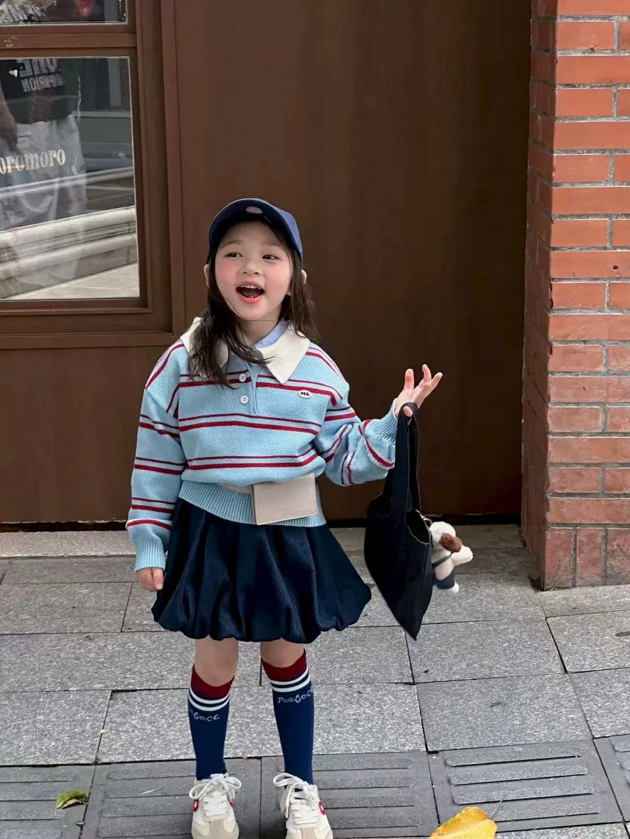Children Clothes 2025 Spring and Autumn New Girl's Clothes Fashion Striped Girl's Knitted Sweater or Bud Skirt