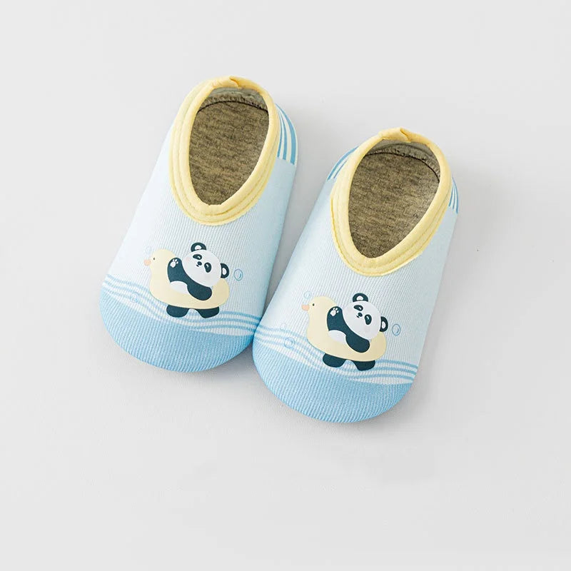 Children's Non-slip Soft Sole Floor Shoes Cartoon Toddler Shoes Socks For Boys Girls Kids Spring Summer Thin Baby First Walkers