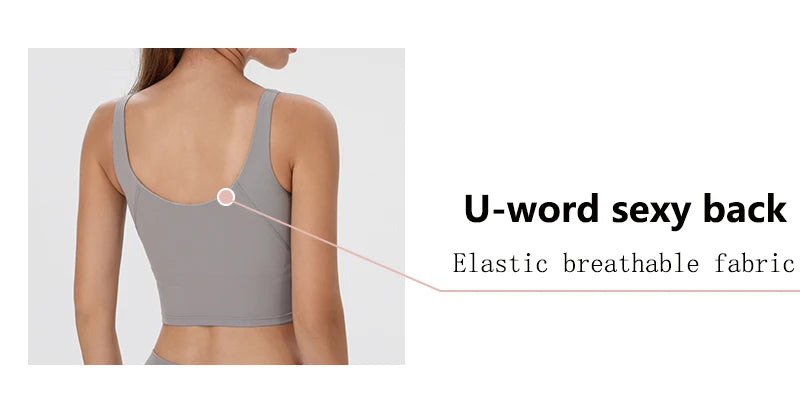 Women Yoga Vest Workout Pilates Activewear Tops Running Gym Pretty Workout Clothes Sports Bras Active Wear Female Camisole Bra