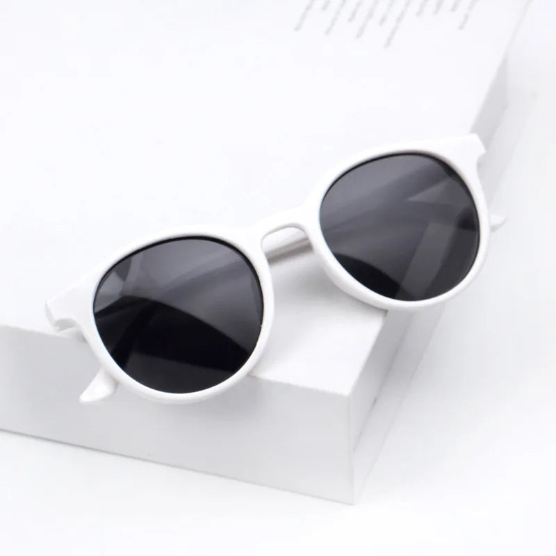 Korean Style Children Sunglasses Trendy Round Frame Kids Sun Glasses Tinted Lens Fashion Personality UV400 Small Sun Shades