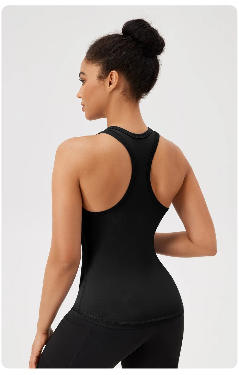 Yoga Vest Women Gym Sleeveless Sport Shirt Fitness Training Sportswear Vest  Outdoor Running Sport Tank Tops