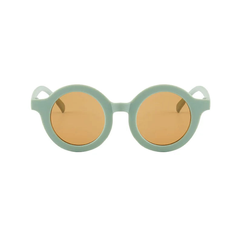 Kids Sunglasses Inset Style Round Frame Boys Girls Baby Sunglasses Children's Sun Shading Sun Protection UV400 Gafas De Sol