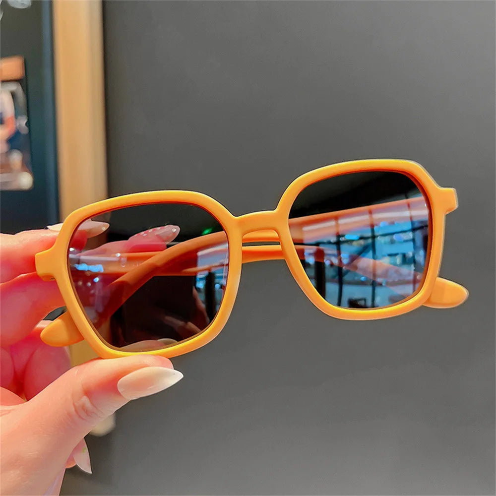 Children's Sunglasses Girl Baby Boy Cute Summer Round Frame Small Sunglasses Children's Glasses Steampunk Bee Kids Sunglasses