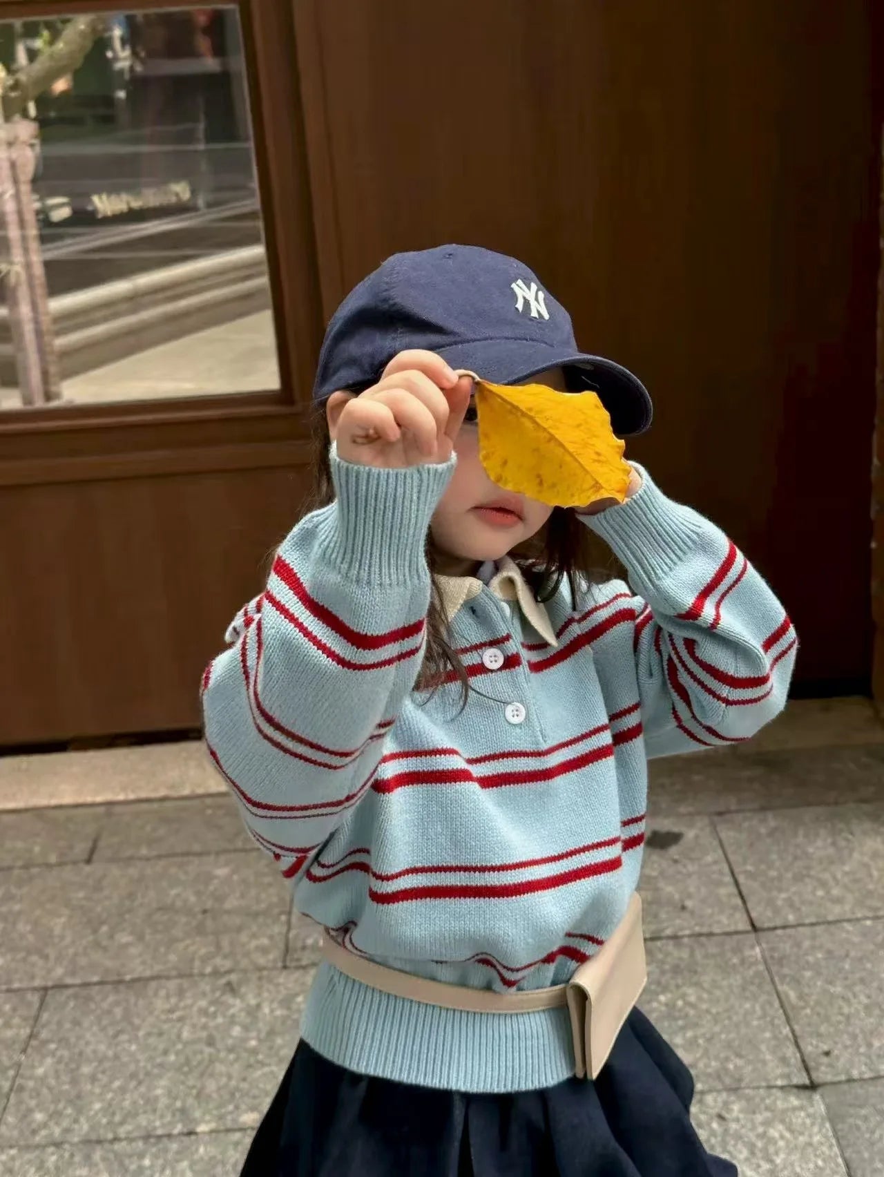 Children Clothes 2025 Spring and Autumn New Girl's Clothes Fashion Striped Girl's Knitted Sweater or Bud Skirt