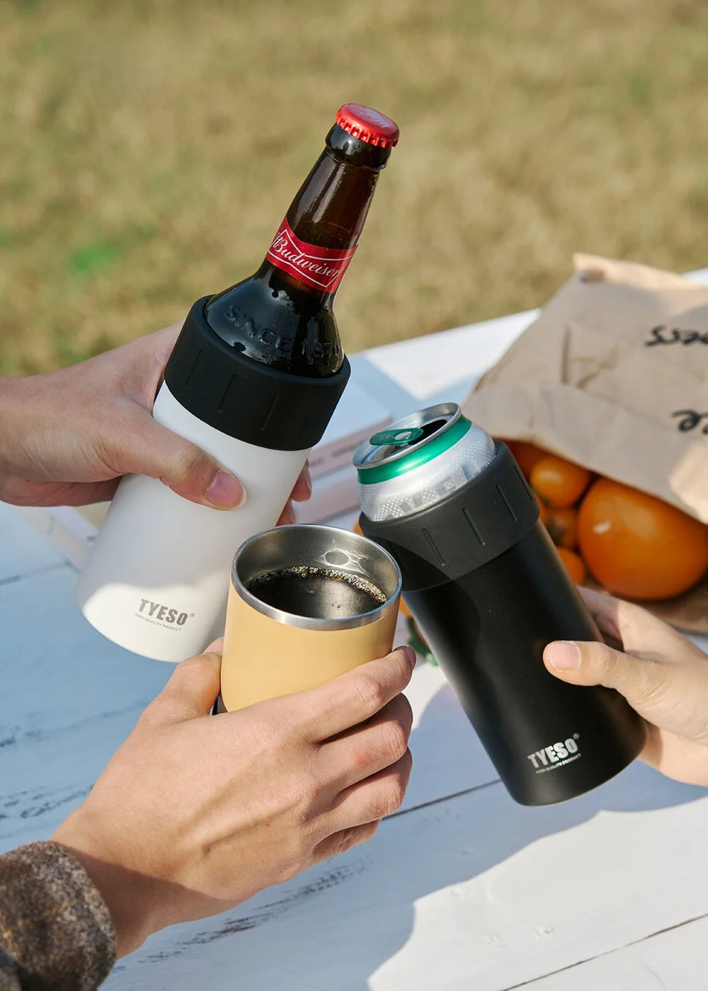 New 2026 Large Capacity Summer Insulated Stainless Steel 304 Cold Drink Cup Outdoor Car Beverage Holder Coca-Cola Cooler Cup