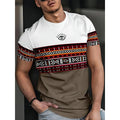 Men's T-shirt Top, Summer Round Neck Short Sleeved Casual Sportswear, Men's Daily Versatile 3D Printed Clothing, Cool and Trendy