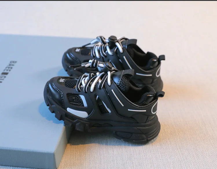 Spring Children New Sports Shoes Boys Girls Fashion Clunky Sneakers Baby Cute Candy Color Casual Shoes Kids Running Shoes