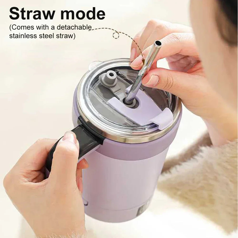 USB Automatic Detachable Mixing Coffee Cup Intelligent Temperature Measuring Rechargeable Mug Warm Coaster Magnetic Stirring Cup