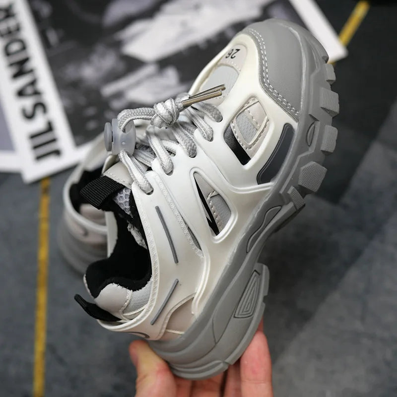 Spring Children New Sports Shoes Boys Girls Fashion Clunky Sneakers Baby Cute Candy Color Casual Shoes Kids Running Shoes