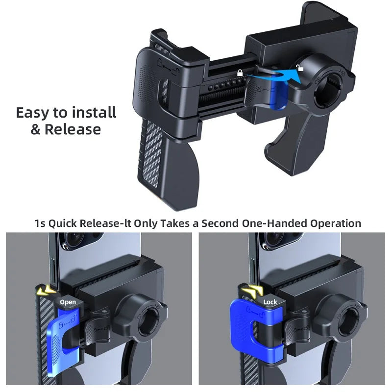 Untoom Universal Bike Phone Holder Handlebar Stand Motorcycle Bicycle Phone Mount for iPhone 15 14 Pro Max Xiaomi GPS Brackets
