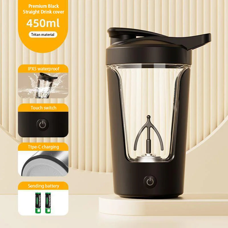 Shaker Cup USB Charging Shaker Cup For Protein Shaker Meal Replacement Shake Portable Gym Water Bottle Mixing Cup 450ml