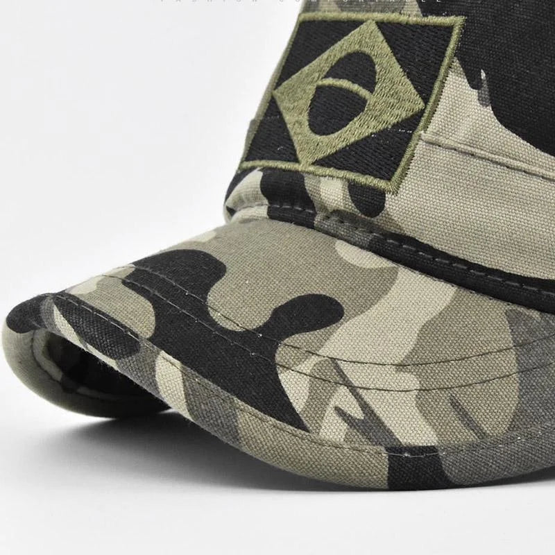 Men's Embroidered Baseball Cap Print Brazilian Flag/Casual Sports Tactical Hat Camouflage Hat Hiking Hat Fishing Hat