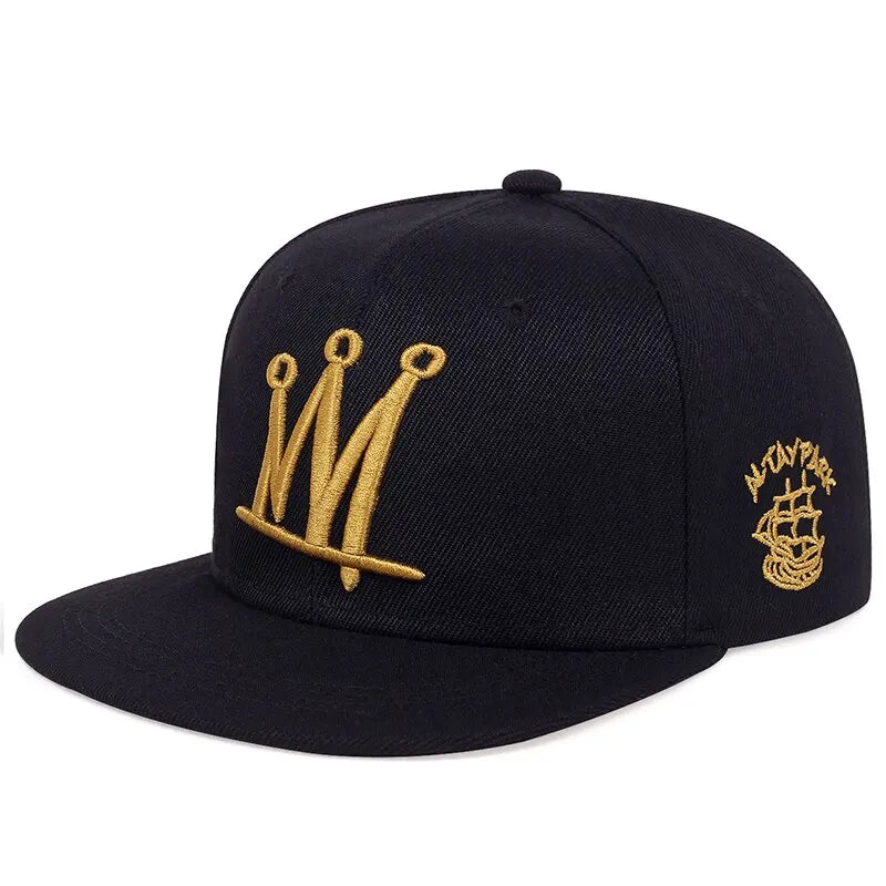 Fashion Men Women Hip Hop Baseball Cap Crown Embroidery Trucker Caps Snapback Hat Outdoor Sun Hats Sports Leisure Caps