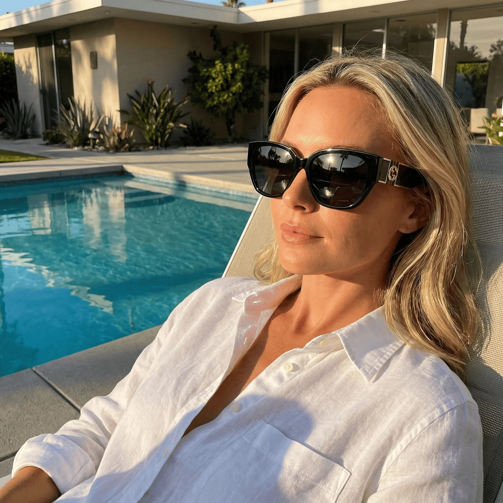 Sunglasses, simple and versatile, for both men and women, high-end style, new vintage fashion glasses, trendy