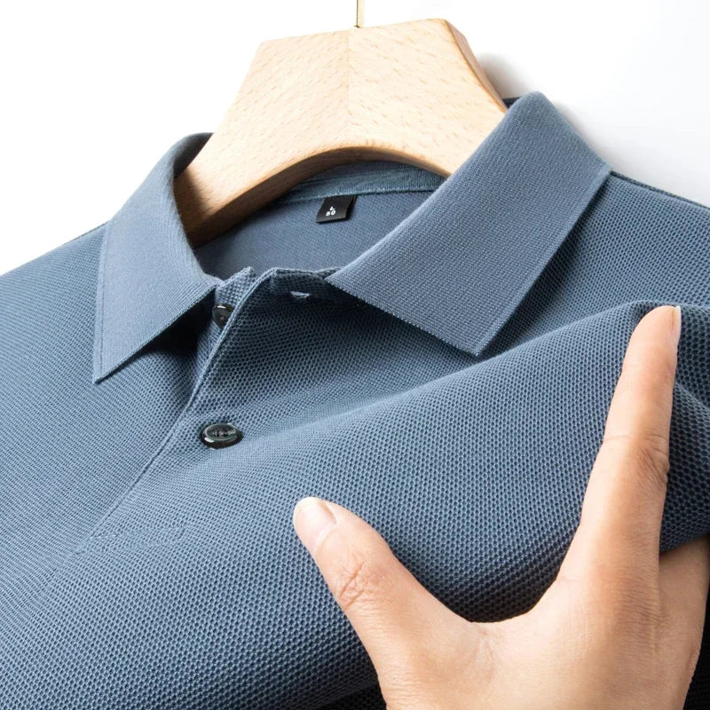 20 Colors Men's 100% Cotton Polo Shirt - Summer Casual Breathable Tee,Ideal for Golf and Sports,Business Casual,Silk-Like Finish