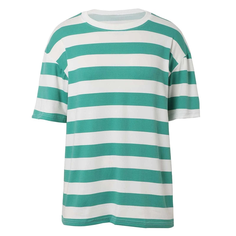 Simple Striped Graphic T Shirts For Men Summer Casual Daily Wear 3D Printed T-shirts Loose Breathable Crew Neck Unisex Tees Tops