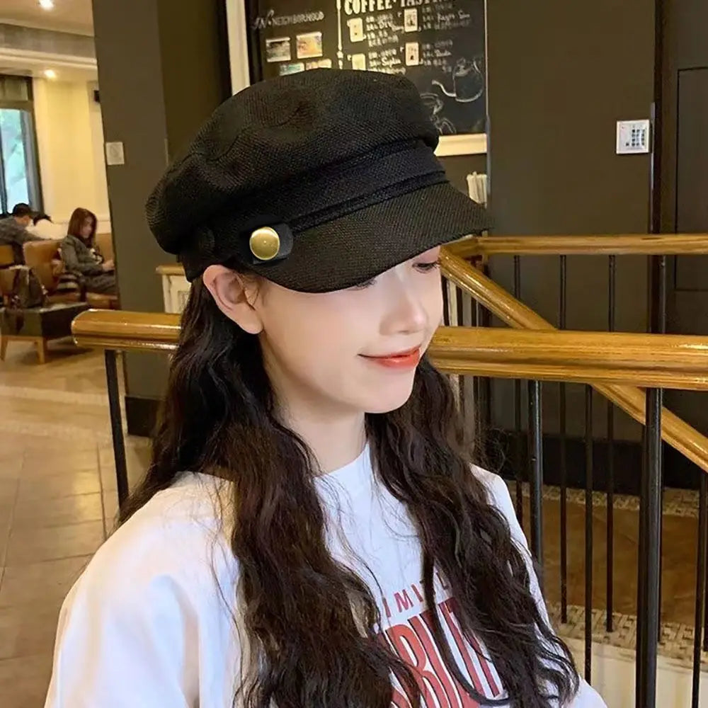 Flat Cap Vintage Navy Cap British Style Octagonal Hat Beret Hats Newsboy Hat Painters Cap Flat Peaked Caps Outdoor Travel