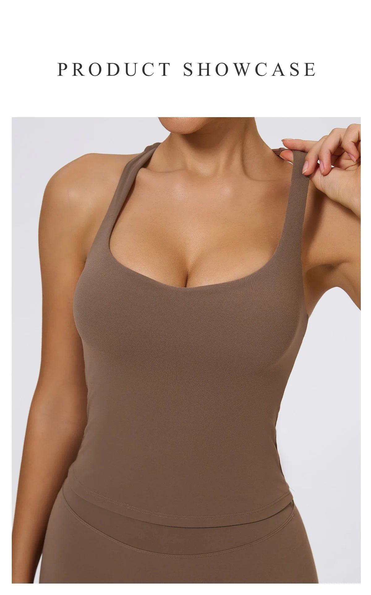 Hearuisavy Woman's Push Up Sports Vest I-Back Strap Design Gym Sportswear Breathable Quick Dry Fitness Top Running Yoga Tank Top