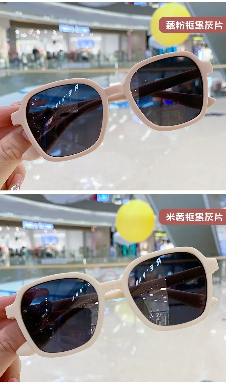 New Kids Sunglasses Square Children Sunglasses Boy Girl Stylish Goggles Baby Student Eyeglasses Party Eyewear UV400 Gafas De Sol