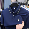 luxurious printed men's polo shirt