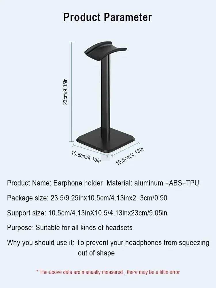 Earphone Holder Detachable Computer Esports Game Headset Desktop Storage Universal Display Rack Stand for All Headsets