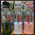 Electric Juicer Cup - Cute Manual Wine Bottle Juicer Cup - Portable Small Carry-On 6-Head Rechargeable Cup For Juicing