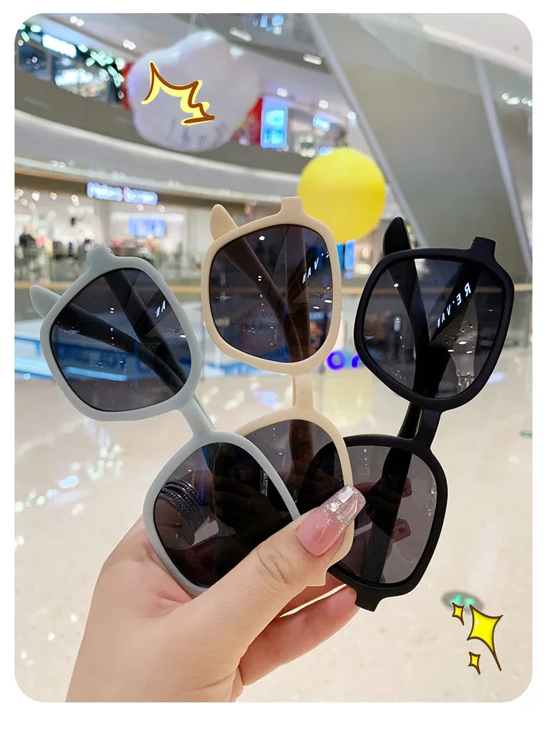New Kids Sunglasses Square Children Sunglasses Boy Girl Stylish Goggles Baby Student Eyeglasses Party Eyewear UV400 Gafas De Sol