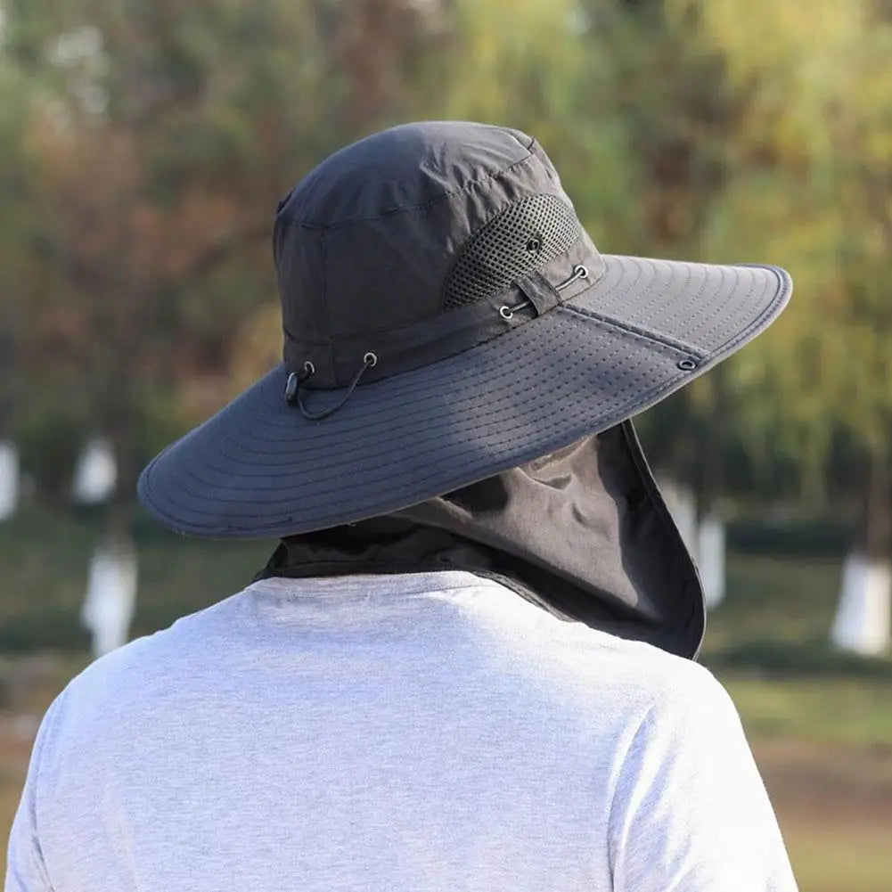 Fishing Caps Summer Sun Hat For Men UV Protection Outdoor Jungle Hat Sunshade Neck Face Cover Fishmen Caps Breathable Detachable