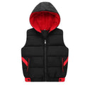 Children's Clothing Boys' Vest Autumn and Winter 2025 New Thickened Hooded Vest for Older Children Winter Style Vest 12 Years Old Trendy