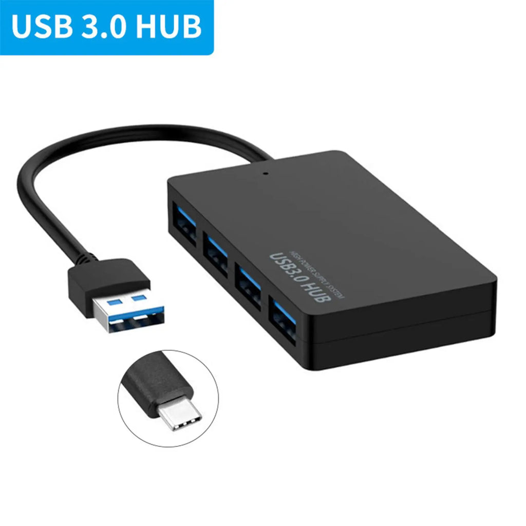 4 USB Port Hub 3.0 Multi USB Splitter3.0 2.0 For Pro PC Hub USB 3 0 Expander USB Power Adapter Pc Accessorie Y6A4