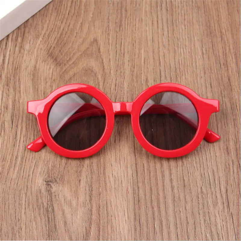 Children's Sunglasses Girl Baby Boy Cute Summer Round Frame Small Sunglasses Children's Glasses Steampunk Bee Kids Sunglasses