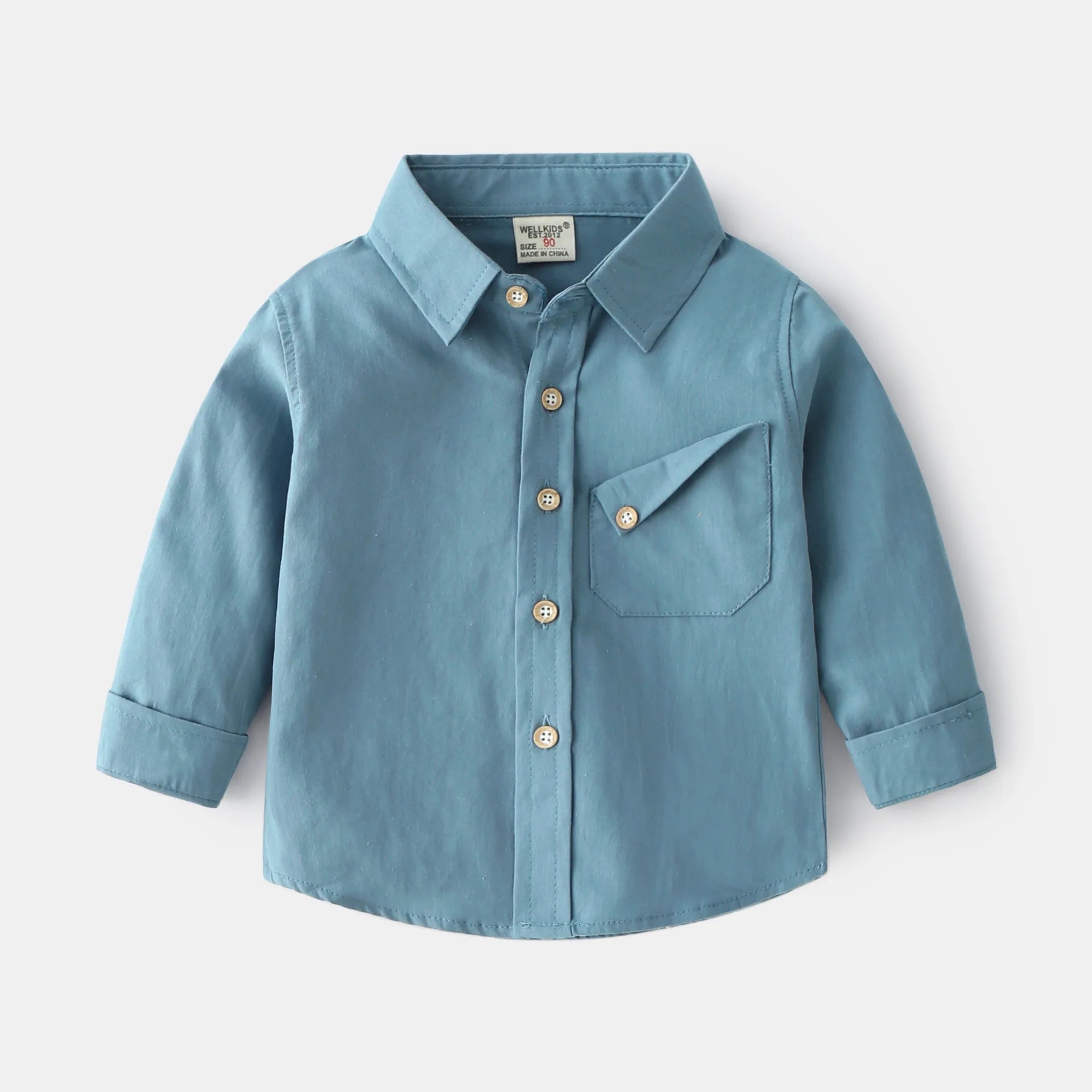 Children's Outerwear Shirt Spring and Autumn Fashion Long-sleeved Shirt Soft Casual Long-sleeved Thin Shirt