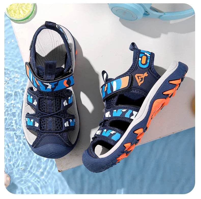 Summer Children Beach Sandals Brand Fashion Sneakers For Girls Size 28-39 Boys Footwear Kids Non-slip Sandalias Baby Shoes